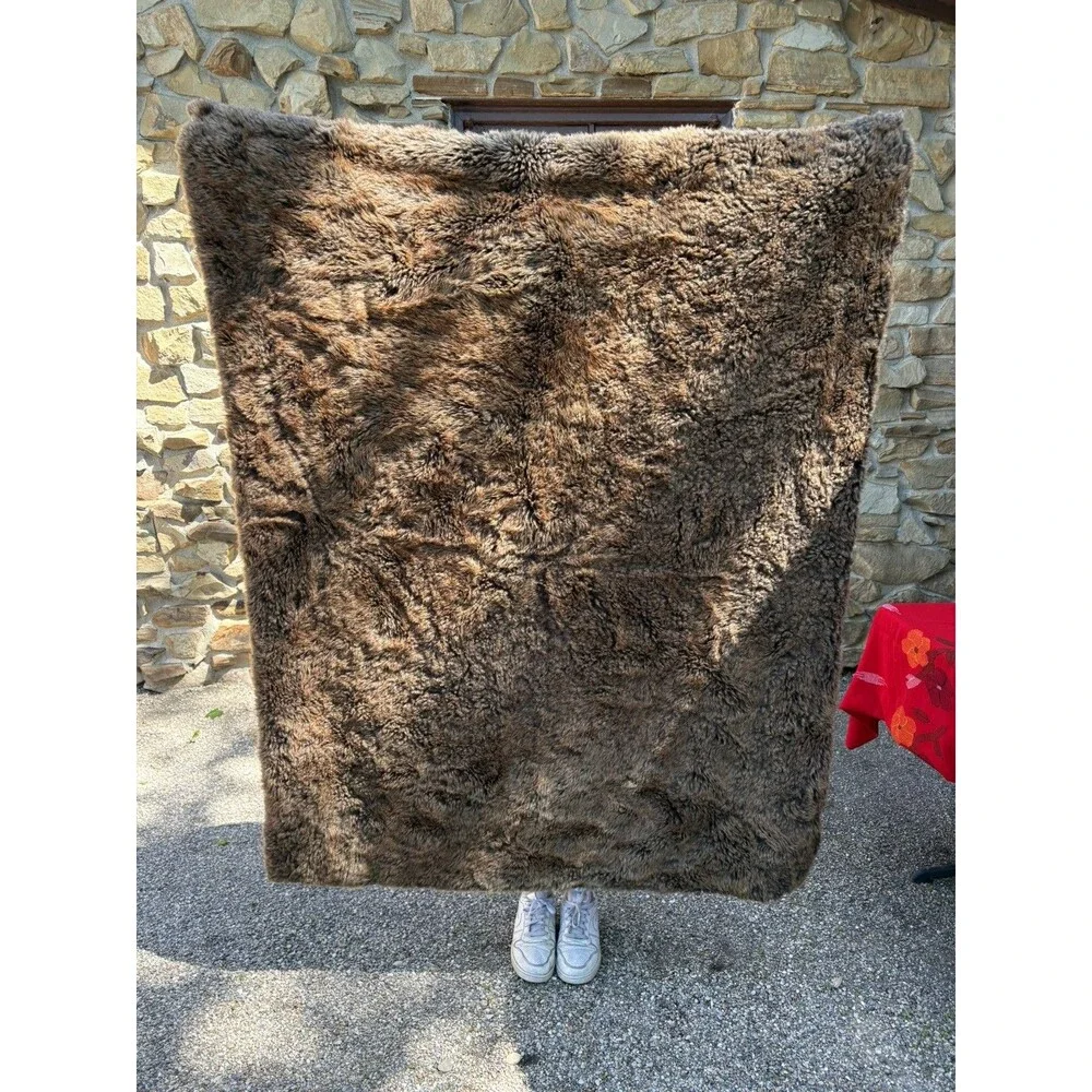 Restoration Hardware Faux Fur Throw Blanket